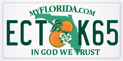 FL license plate ECTK65