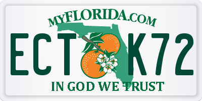 FL license plate ECTK72