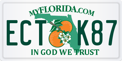 FL license plate ECTK87