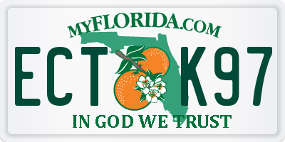 FL license plate ECTK97
