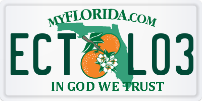 FL license plate ECTL03