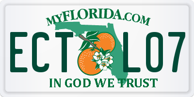 FL license plate ECTL07