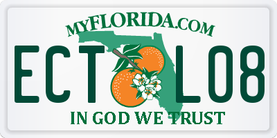 FL license plate ECTL08