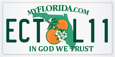 FL license plate ECTL11