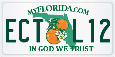 FL license plate ECTL12