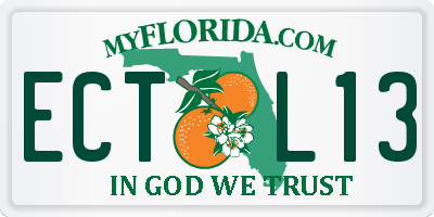 FL license plate ECTL13