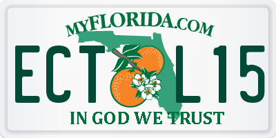 FL license plate ECTL15