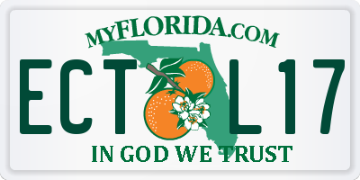 FL license plate ECTL17