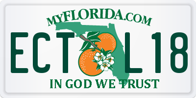 FL license plate ECTL18