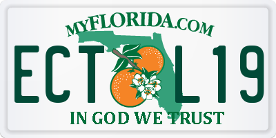 FL license plate ECTL19