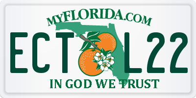 FL license plate ECTL22
