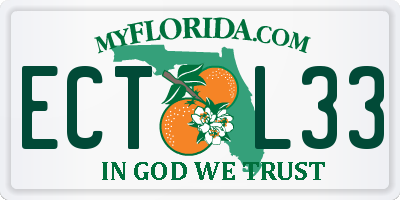 FL license plate ECTL33