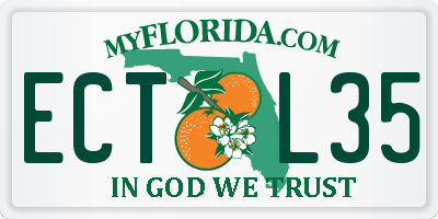 FL license plate ECTL35
