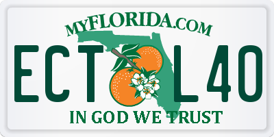 FL license plate ECTL40