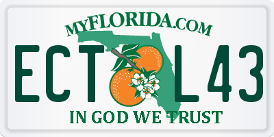 FL license plate ECTL43