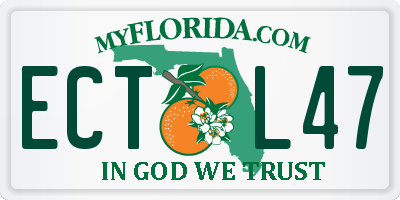 FL license plate ECTL47