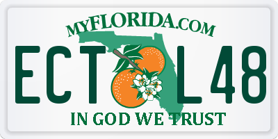 FL license plate ECTL48