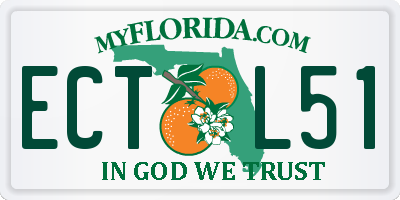FL license plate ECTL51