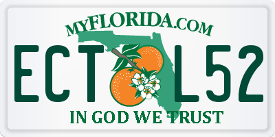 FL license plate ECTL52