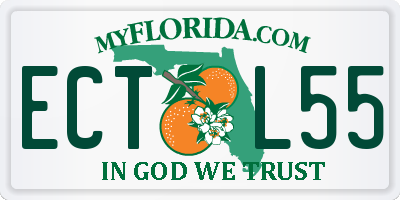 FL license plate ECTL55