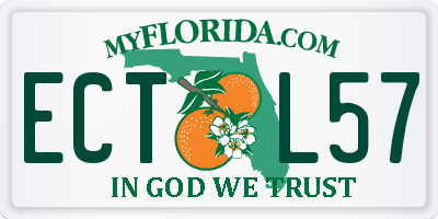 FL license plate ECTL57