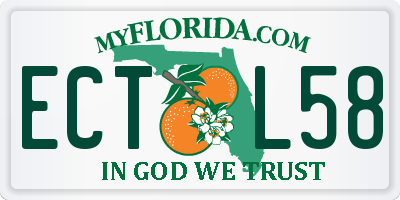FL license plate ECTL58