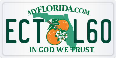 FL license plate ECTL60