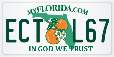 FL license plate ECTL67