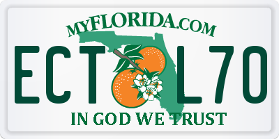 FL license plate ECTL70