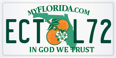 FL license plate ECTL72