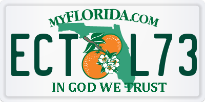 FL license plate ECTL73