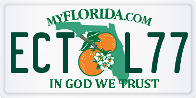 FL license plate ECTL77