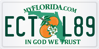 FL license plate ECTL89