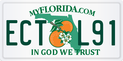 FL license plate ECTL91
