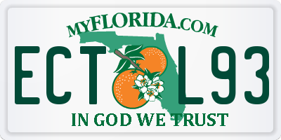 FL license plate ECTL93