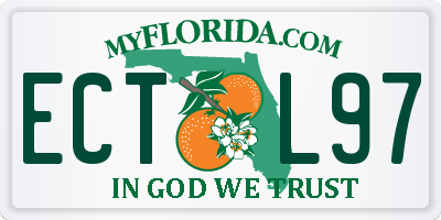 FL license plate ECTL97