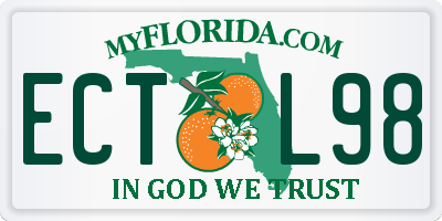 FL license plate ECTL98