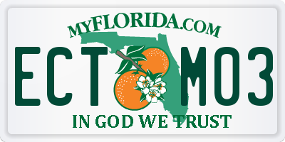 FL license plate ECTM03