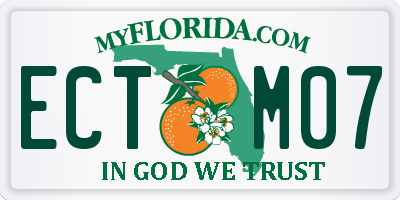 FL license plate ECTM07