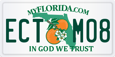 FL license plate ECTM08