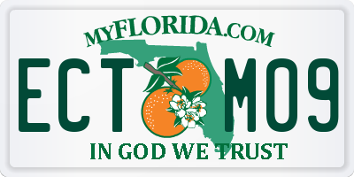 FL license plate ECTM09