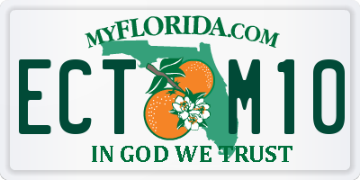 FL license plate ECTM10
