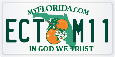 FL license plate ECTM11
