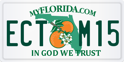 FL license plate ECTM15