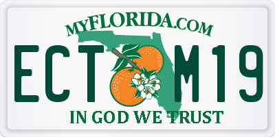 FL license plate ECTM19