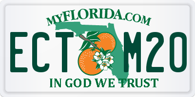 FL license plate ECTM20