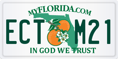 FL license plate ECTM21