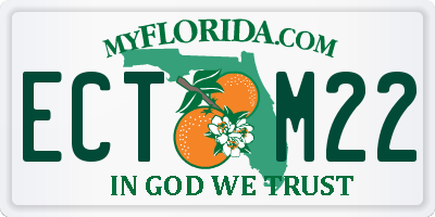 FL license plate ECTM22