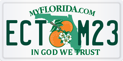 FL license plate ECTM23