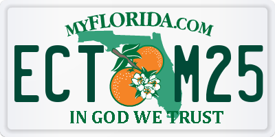 FL license plate ECTM25